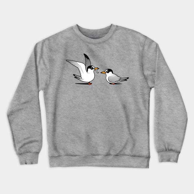 Least Terns in Love Crewneck Sweatshirt by birdorable